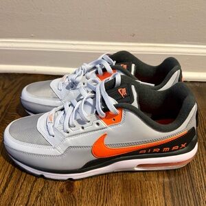 Nike Air Max LTD 3 Football Grey Total Orange IB4468-085 Men's Size 11 Shoes